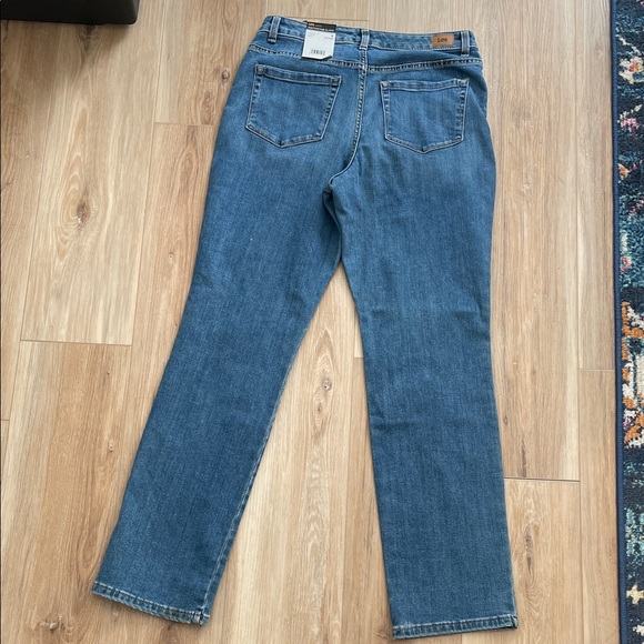 Lee Women's Instantly Slims Pearl Blue Straight Leg Jeans size 6 - Picture 7 of 7
